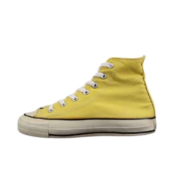 Converse USA Shoes Mens 5.5 Sneakers Chuck Taylor All Star Yellow Hi Top 80s 90s - Picture 6 of 15